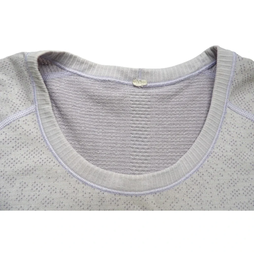 Lululemon Swiftly Tech 2.0 Short Sleeves Athletics Shirt Purple Women 12 Workout